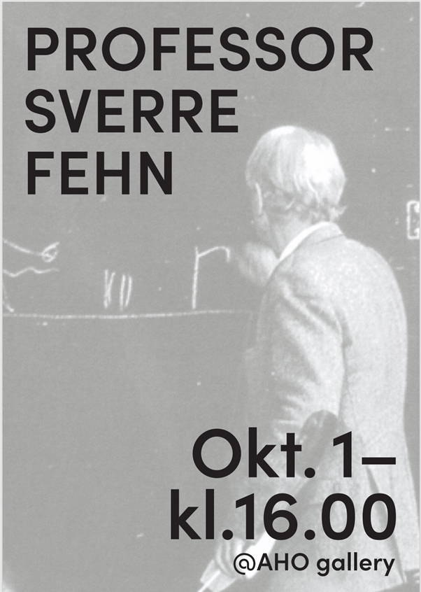 Utstillingsplakat: Professor Sverre Fehn