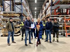 Daglig leder i Areol Innredninger AS, Kjetil Bergseth, og administrerende direktør i Miljøfyrtårn, Ann-Kristin Ytreberg, på utdelingen av Årets Miljøfyrtårn 2025.