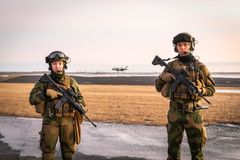 Vaktsoldater på Island under Iceland Air Policing 2023.