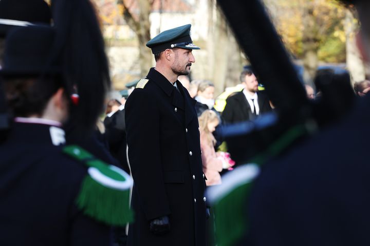 H.K.H. Kronprinsen under fjorårets minnedag på Akershus festning.