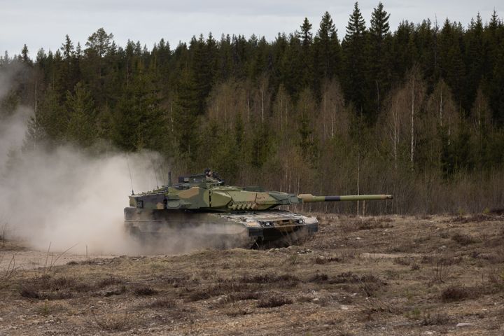 Norges nye stridsvogn, Leopard 2A8NO. Til sammen får Hæren levert 54 nye vogner.