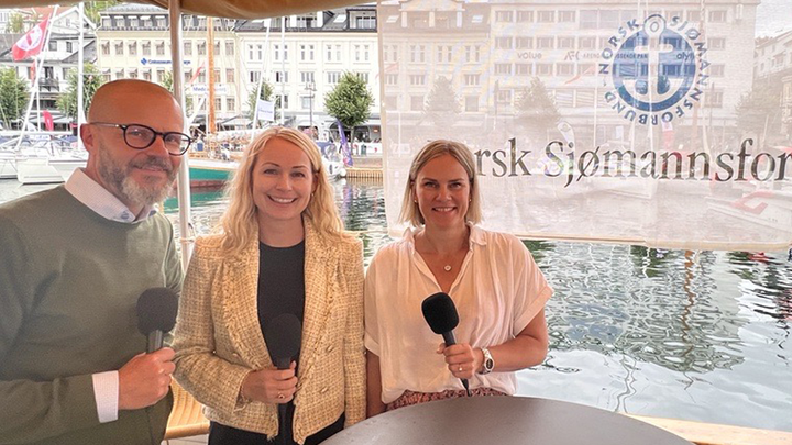 Dag Are, Line og Tina fra HELP til stede i under Arendalsuka i 2023