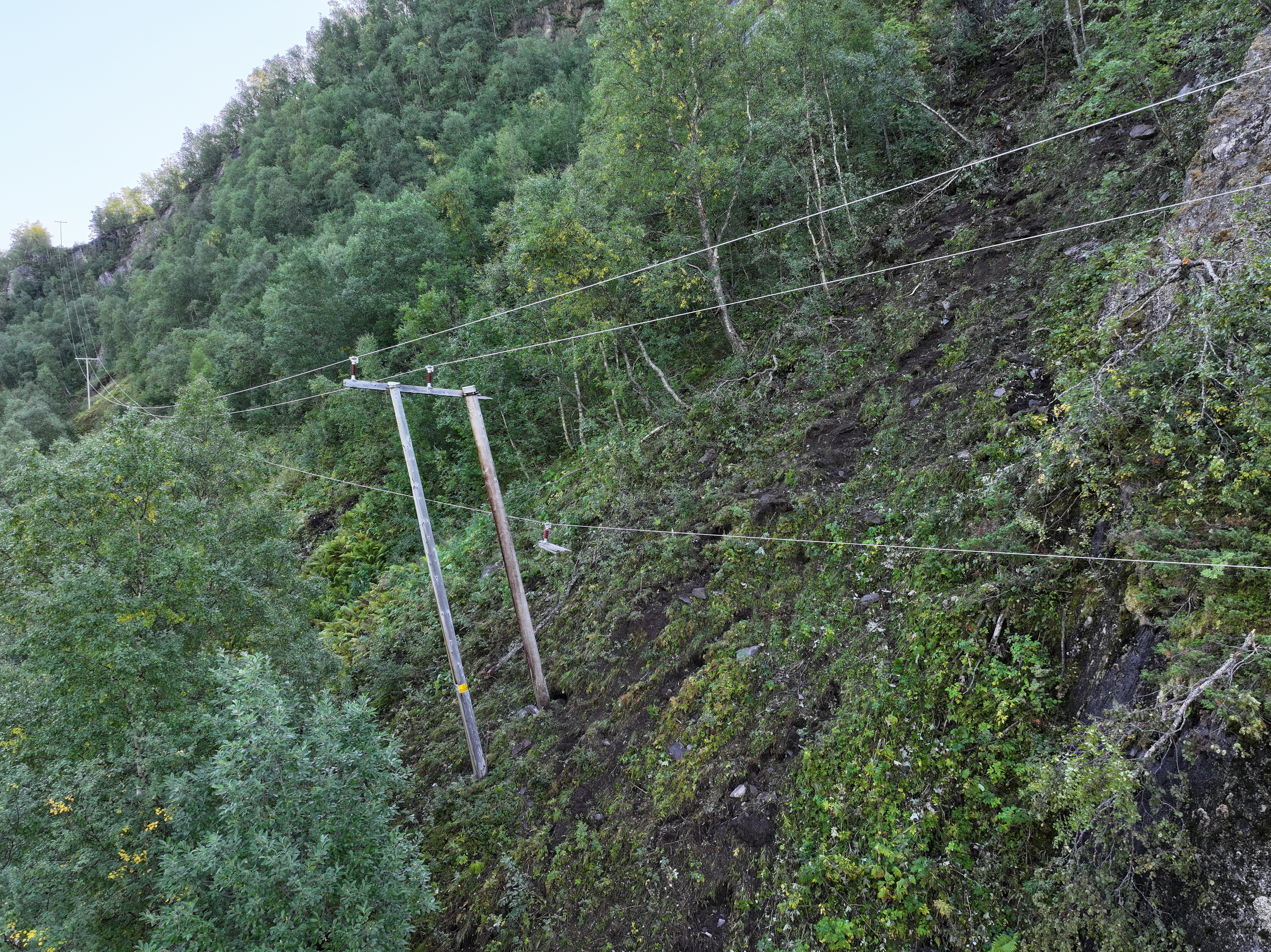 Steinras tok linje i Saltdal