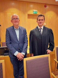 Halvard Martin Aag og advokat Øyvind Anmarkrud