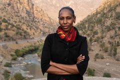 Nima Elbagir at the Iran-Iraq border