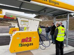 Her åpnes St1s første biogass-stasjon i Norge