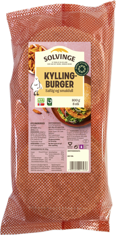 Solvinge kyllingburger, fryst