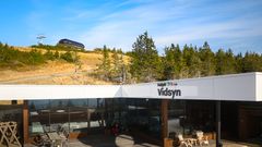 Toppstasjonen på Vidsynexpress ligger kun rett ved Vidsyn restaurant, derav navnet. Foto: Martin Vinje/Alpinco.