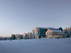 FJELLSENTRUM: Favn er en del av en større sentrumsplan i fjellet. Dette er illustrasjonstegninger som viser ferdigstillelse. FOTO: Favn Hafjell