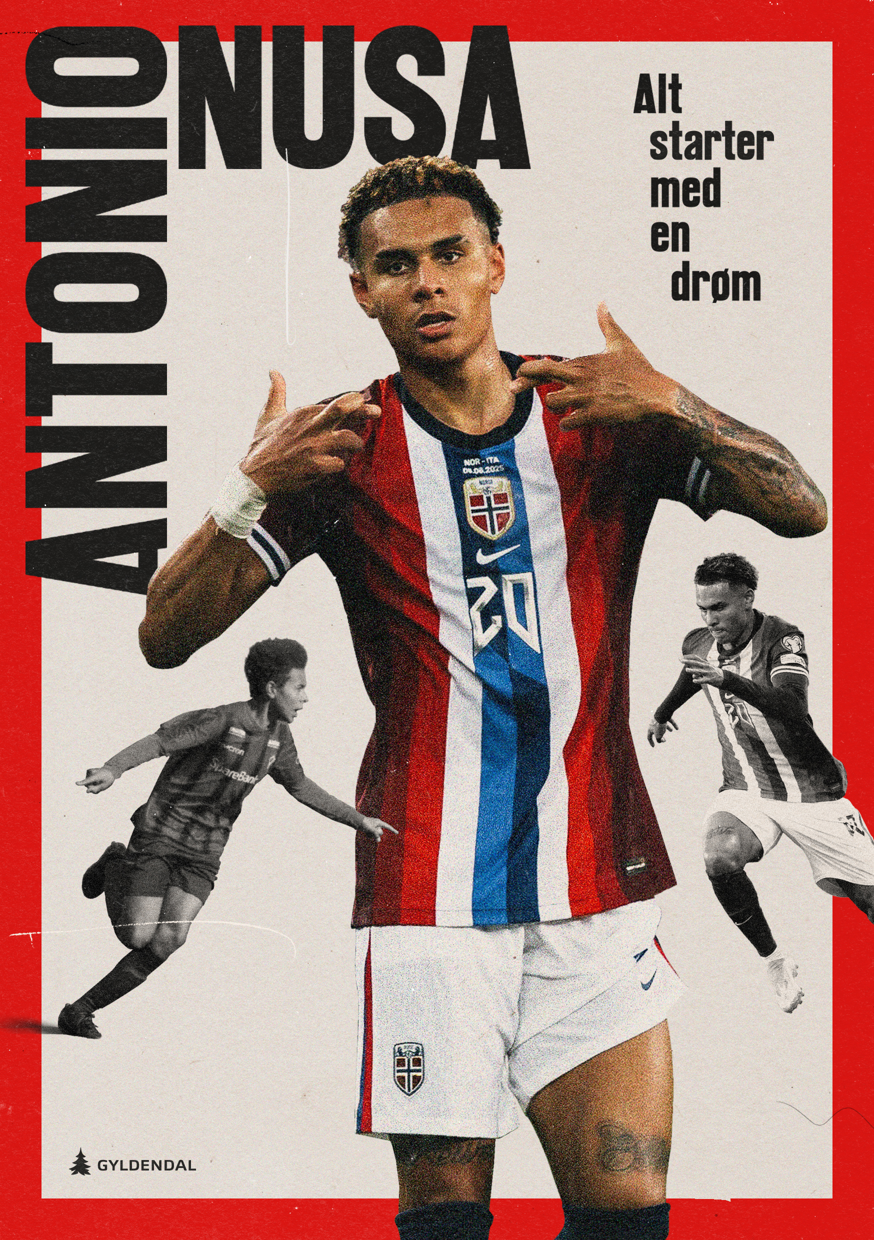 Antonio Nusa har signert med Gyldendal