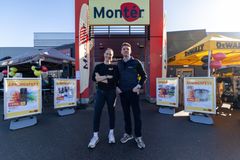 Daglig leder hos Montér Tønsberg, Karoline Pettersen. regiondirektør i Optimera TVB (Telemark, Vestfold og Buskerud), Henrik Farmen.