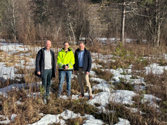 Fra venstre: Erlend Gjelsvik, daglig leder Arne Ramstad og Tommy Kristensen