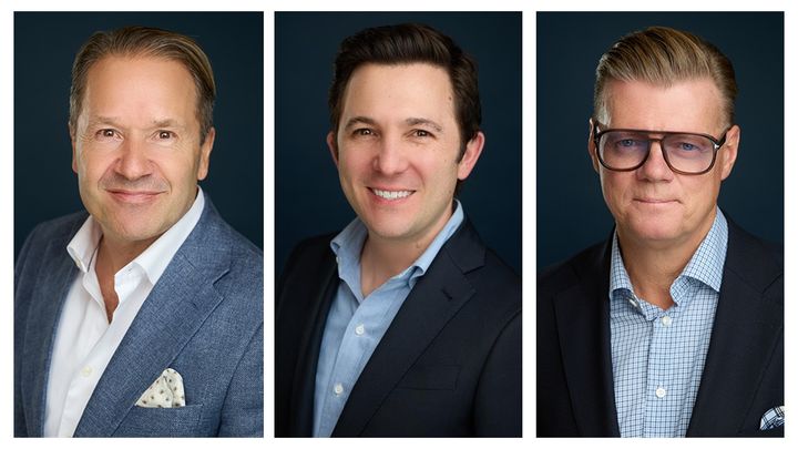 Lars Erik Grønntun, grunnlegger og styreleder i Paritee, David Meadvin, CEO, One Strategy Group og Jonas Palmqvist, CEO, Paritee. Foto: Adam Hills