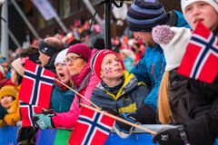 Dette bildet er fra prøve-VM i Trondheim desember 2023. Nå er over 200 000 publikummere klare for Ski-VM i trønderhovedstaden.