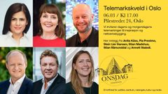 Plakat for Telemarkskvelden i Oslo