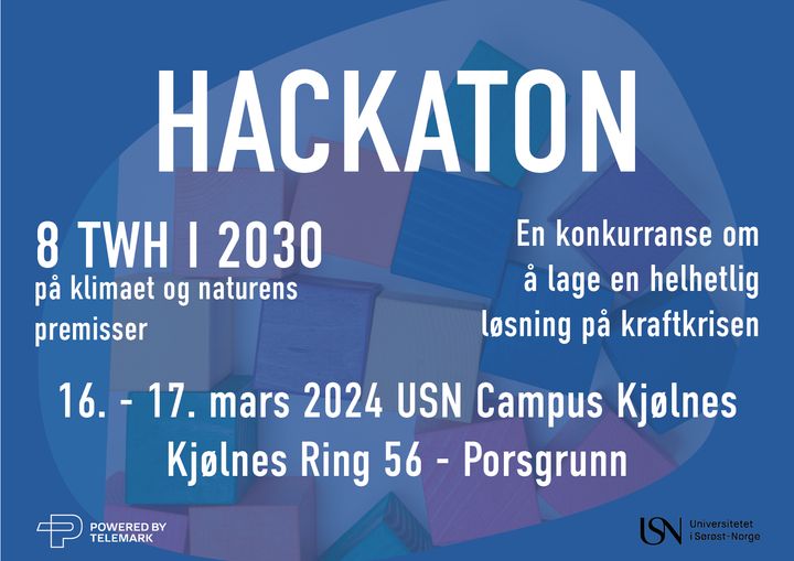 Bilde med nøkkelinformasjon om Hackaton