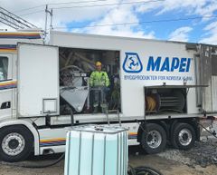 Pre-Mixed by Mapei-konseptet kan også levere forankring, understøp og denne typen produkter med pumpebil til byggeplass.