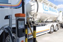 Ruuds Transport AS' har blant annet satt opp ladeinfrastruktur ved Mapeis anlegg i Nord-Odal.