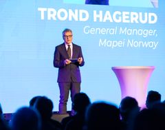 Adm dir i Mapei, Trond Hagerud under åpningsarrangementet 13. november
