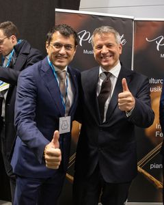 Mapei Group CEO, Marco Squinzi og adm dir Mapei AS, Trond Hagerud