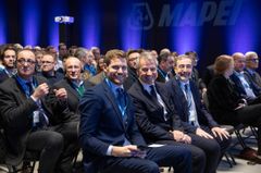 Landbruks og matminister Nils Kristen Sandtrøen, Adm dir Trond Hagerud og Italias Ambassadør til Norge, Stefano Nicoletti