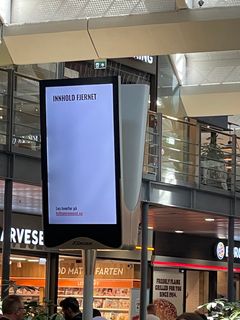 Gratisannonse på Oslo Sentralstasjon