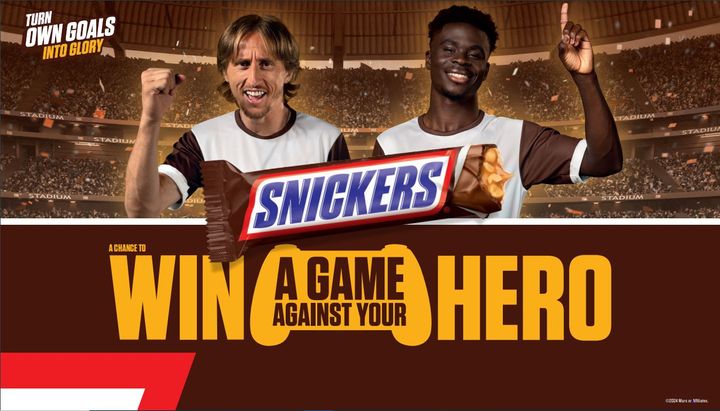 Fotballspillerne Luka Modrić og Bukayo Saka inngår partnerskap med Snickers