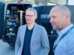 Erik Stensrud blir salgssjef for vann- og miljøteknikk og kabelvern i Pipelife Norge. Her sammen med salg- og markedsdirektør Jørn Fragge.
