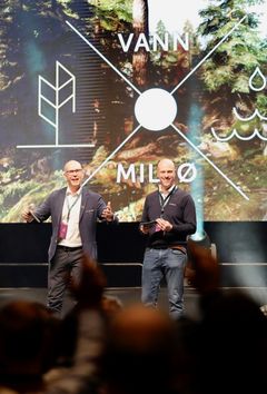 Martin Rud og Ragnar Holth fra åpningen av Vann & Miljø 2024.