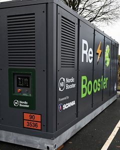 Nordic Booster og Scania sitt nyeste tilskudd til sirkulær energilagring