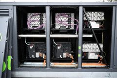 Lastebilbatterier gjort om til energilagring