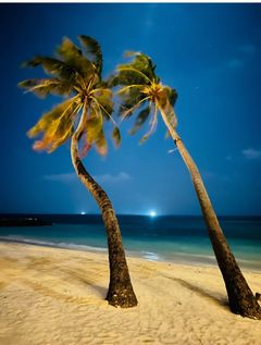 Kveldsstemning på Maldivene.