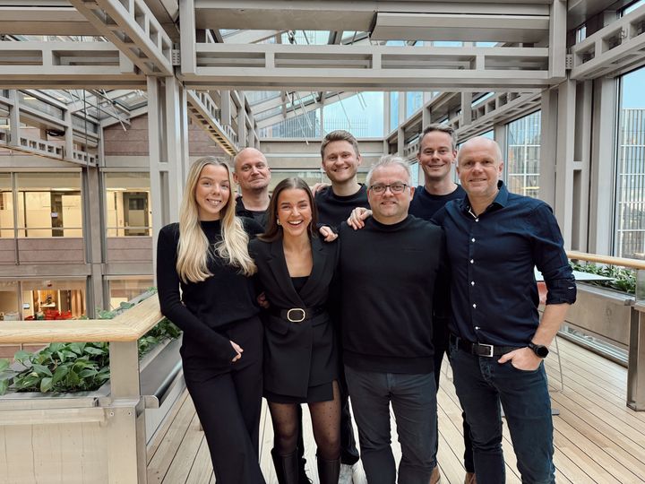 VGs affiliateteam: (fra venstre): Ane Ommundsen, Karl Erik Thorjussen, Helene Sunde, Tobias Dingstad Bergem, leder Sigurd Blystad, Christoffer Reina, fagleder Thomas Gulbrandsen.