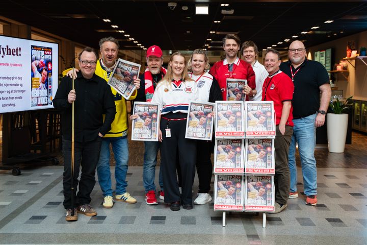 Print i VG representert ved et lite utvalg ansatte fra Desken og Avissalg.