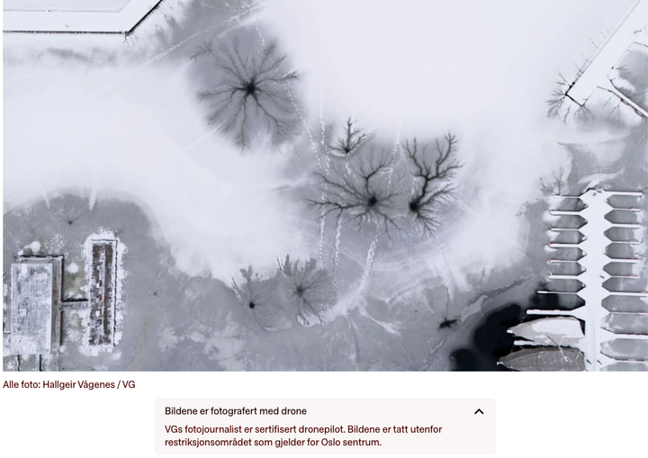 «BILDEINFO»: Dette er ett eksempel på hvordan VG har tatt i bruk den nye funksjonen.