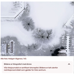 Her forklares omstendighetene rundt en serie dronebilder tatt av VGs egen fotograf.