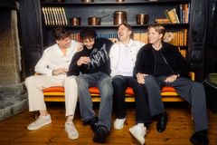 Mannlig hovedcast fra venstre: Liam Østvik Alten, Rayan Kralkallah, Patrick Loua og Vetle Dale Svendsen.