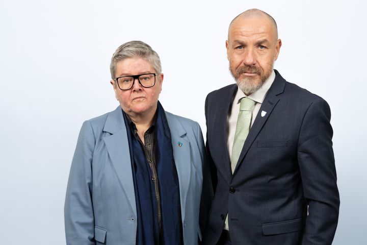 Anette Marie Solli (H), fylkesrådsleder og Tom Staahle (FrP), fylkesråd for finans og organisasjon.