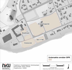 Kart med oversikt over undersøkte områder i 2023/2024