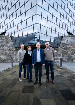 Fra venstre: Vegard Sævik, Hege Sævik Rabben, Per Sævik og Njål Sævik