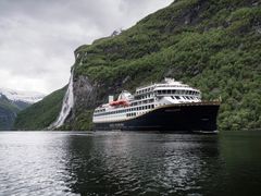 2nd of June 2022, Havila Castor was the first cruise ship to sail into the world heritage fjord, the Geirangerfjord, on battery, emission-free.