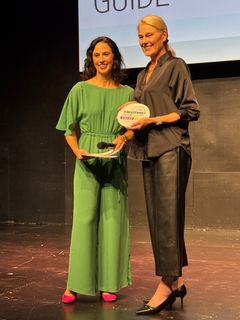 Pia Kuusisto, Head of Sales in Germany, accepted the award on behalf of the company.