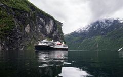 2nd of June 2022, Havila Castor was the first cruise ship to sail into the world heritage fjord, the Geirangerfjord, on battery, emission-free.