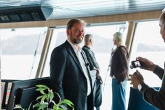 CEO Bent Martini on the bridge of Havila Polaris
