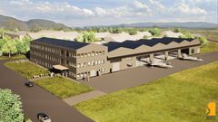 Forsvarsbygg bygger et tre-etasjes kontor- og undervisningsbygg med undervisningslokaler, teknisk infrastruktur for flyopplæring, samt kontorplasser for ansatte.