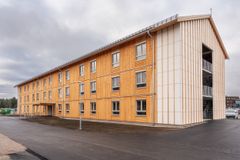Trehus på tre etasjer