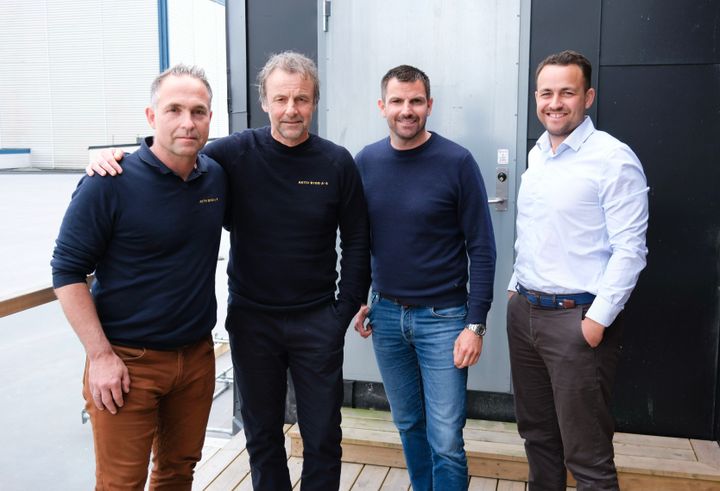 Fra venstre: Prosjektsjef Bjørn Ole Inglingstad, daglig leder Ronny Horni, konsernsjef Markus Stelllander og finansdirektør Mathis Edel.