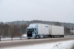 TUNGE: Scania kan tilby et unikt spenn i sin elektriske produktrekke. C1-4 drivlinjen er godkjent for totalvekter opp til 74 tonn.
