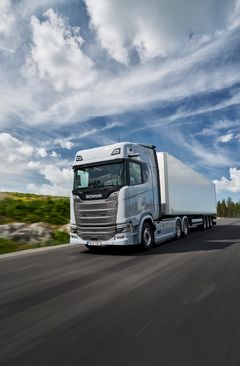MINDRE MOTSTAND: Forbedret aerodynamikk gjør at nye Scania Dynamic sparer opp til tre prosent mindre drivstoff.