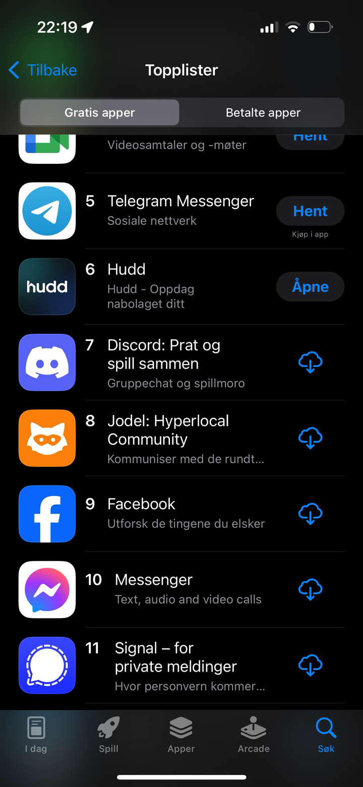 Hudd på #6